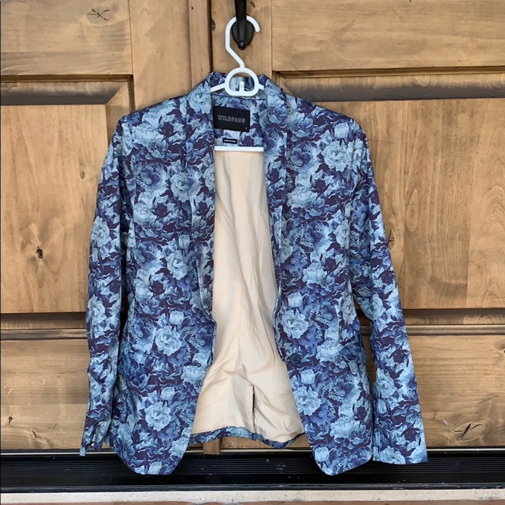 Blue Floral Wildfang Blazer